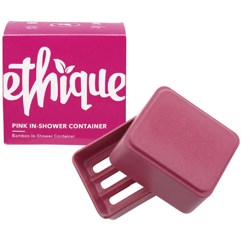 ETHIQUE Bamboo & Cornstarch Shower Container Pink 1