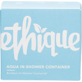 ETHIQUE Bamboo & Cornstarch Shower Container Aqua 1