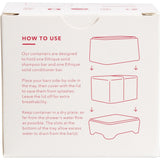 ETHIQUE Bamboo & Cornstarch Shower Container White 1