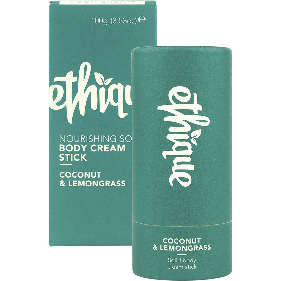 ETHIQUE Solid Body Cream Stick Coconut & Lemongrass 100g