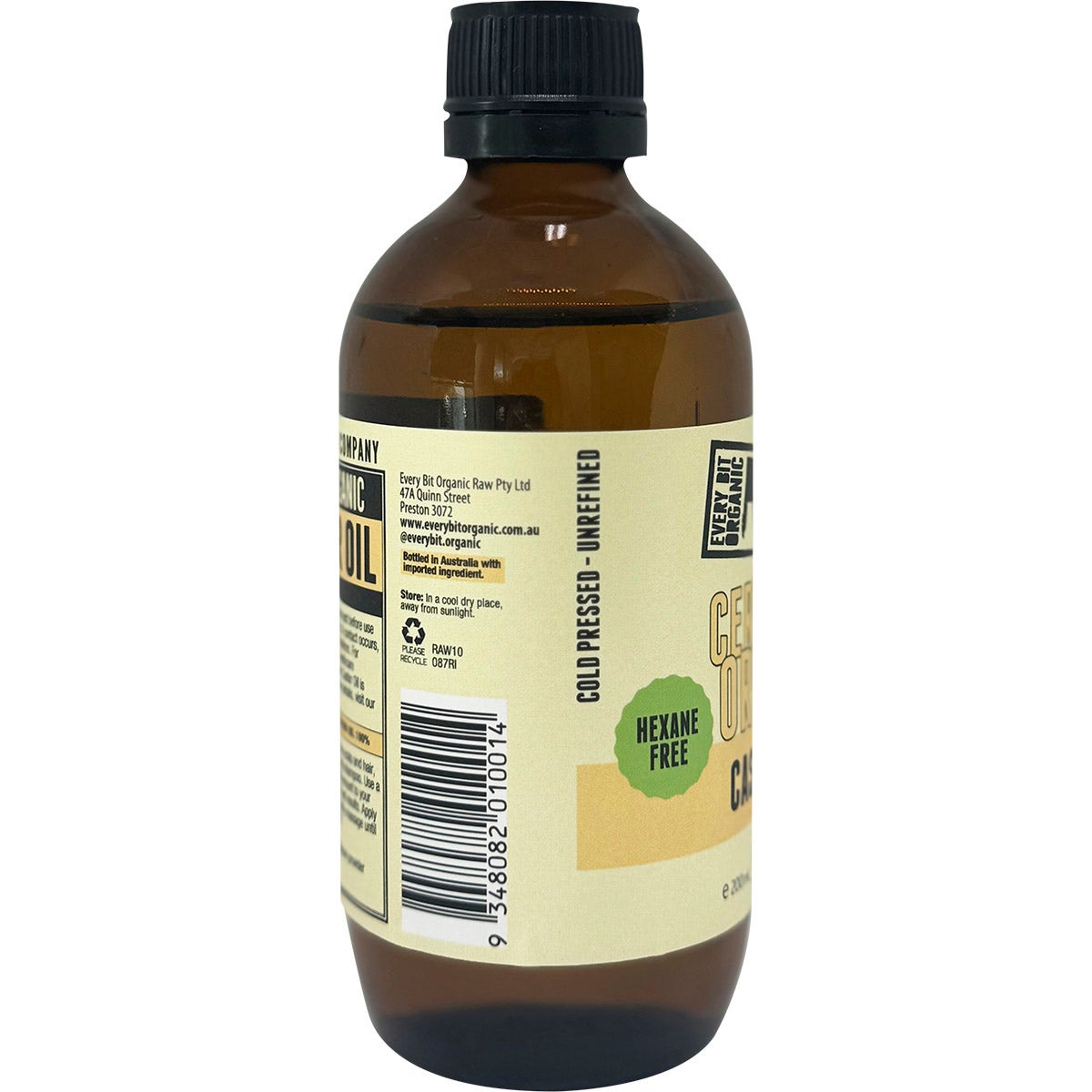 Every Bit Organic Castor Oil 200ml