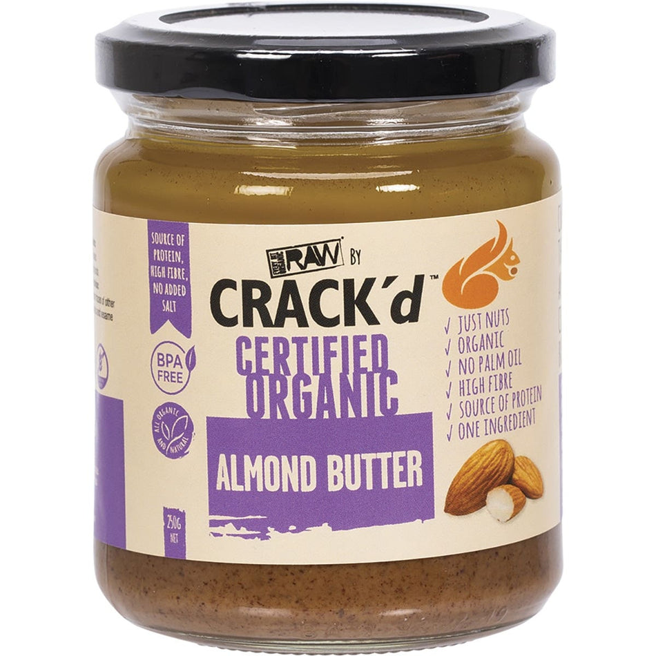 EVERY BIT ORGANIC RAW Crack'd Almond Butter 250g
