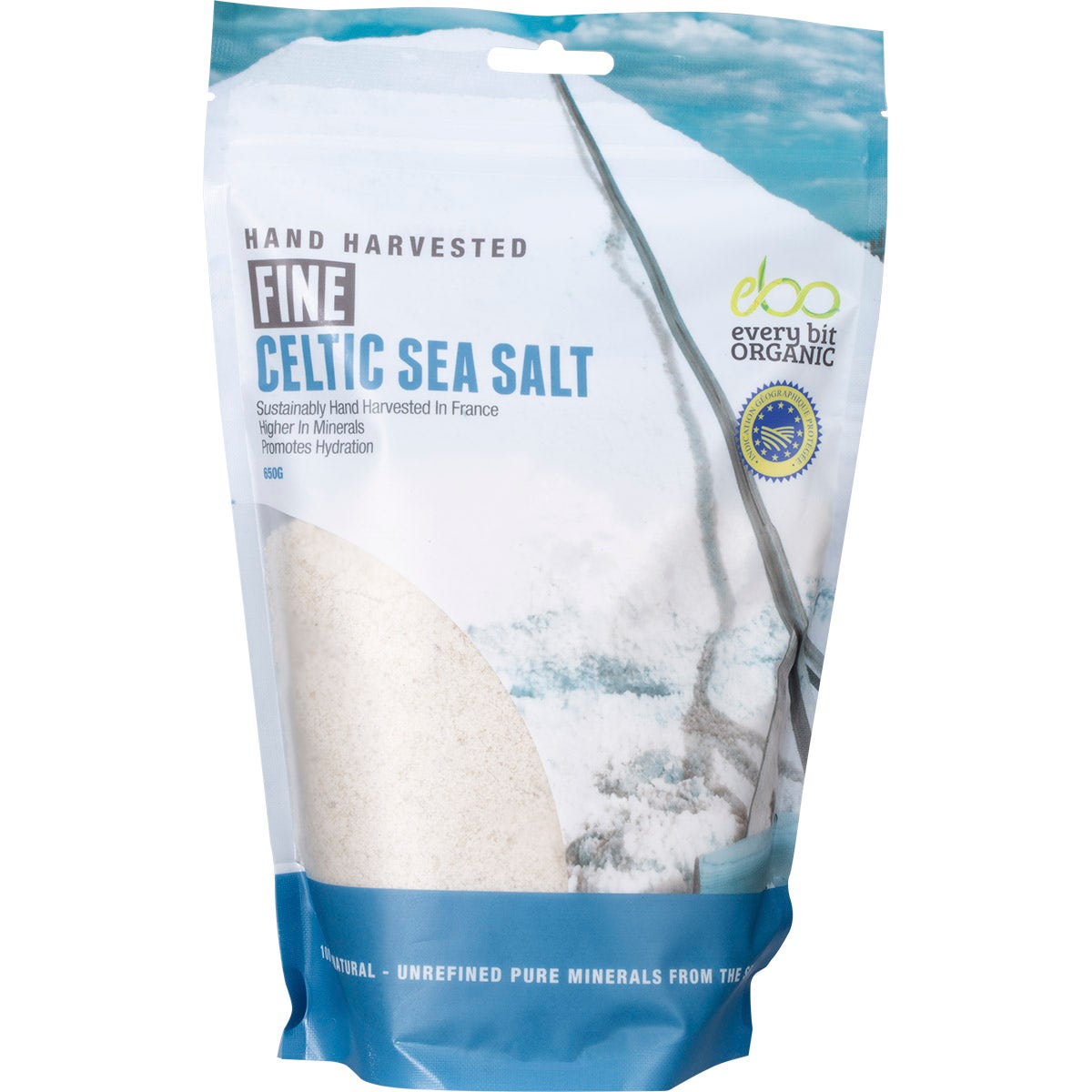 Every Bit Organic Celtic Sea Salt Fine 650g