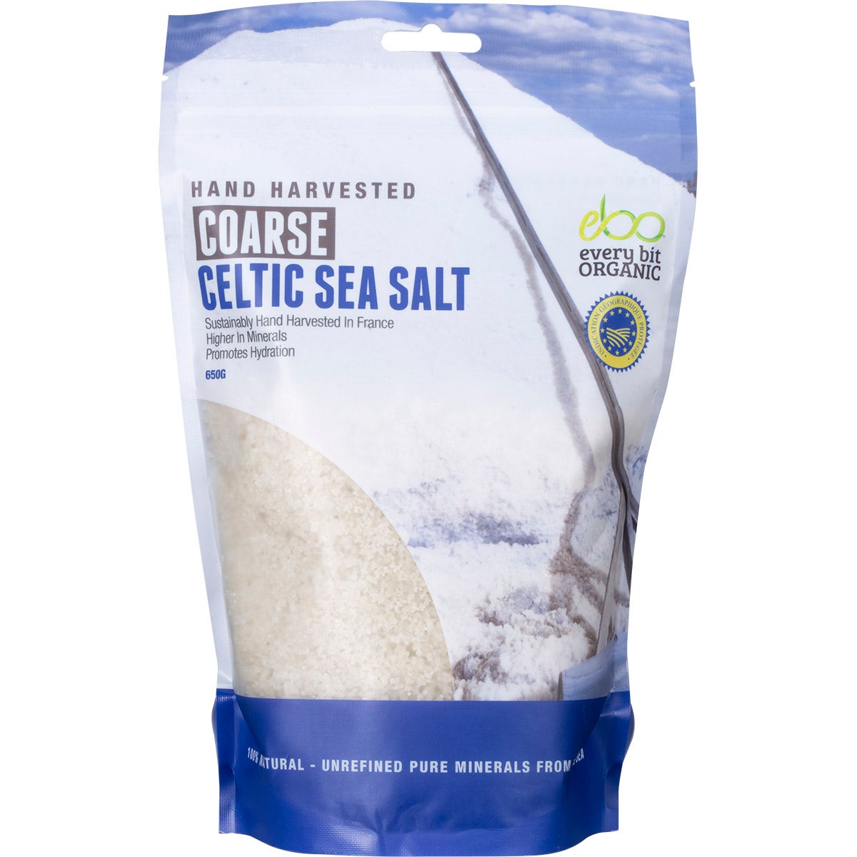 Every Bit Organic Celtic Sea Salt Coarse 650g