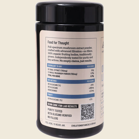 Evolution Botanicals Organic Lion's Mane Food For Thought 90g