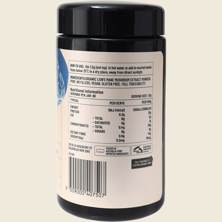 Evolution Botanicals Organic Lion's Mane Food For Thought 90g