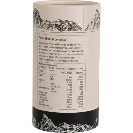 Evolution Botanicals Himalayan Shilajit Trace Mineral Complex 120 Caps