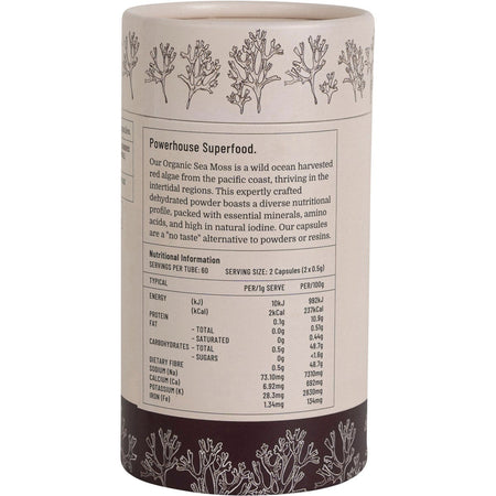 Evolution Botanicals Organic Sea Moss 120 Caps