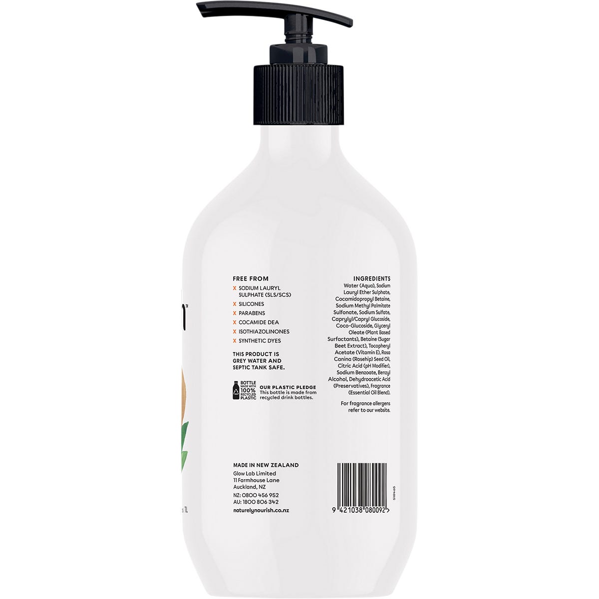 Naturely Nourish Body Wash Orange, Cedarwood & Sage 1L