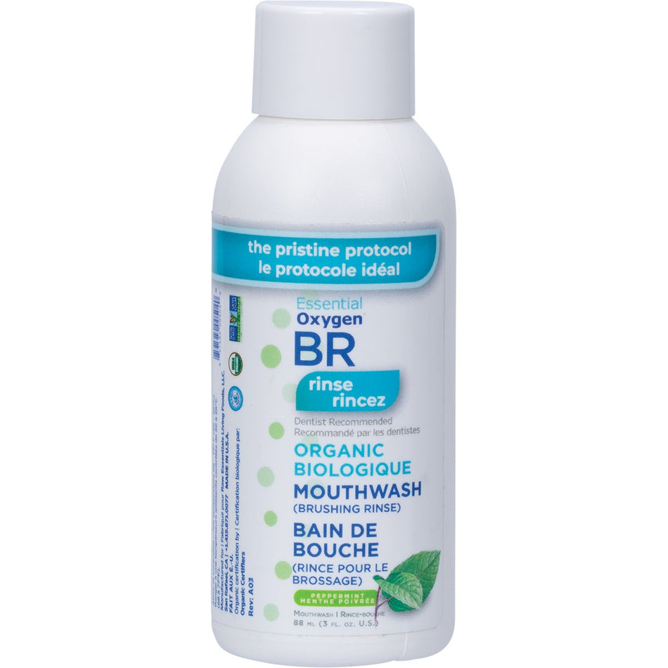ESSENTIAL OXYGEN Toothpaste/Mouthwash Brushing Rinse - Peppermint 88ml