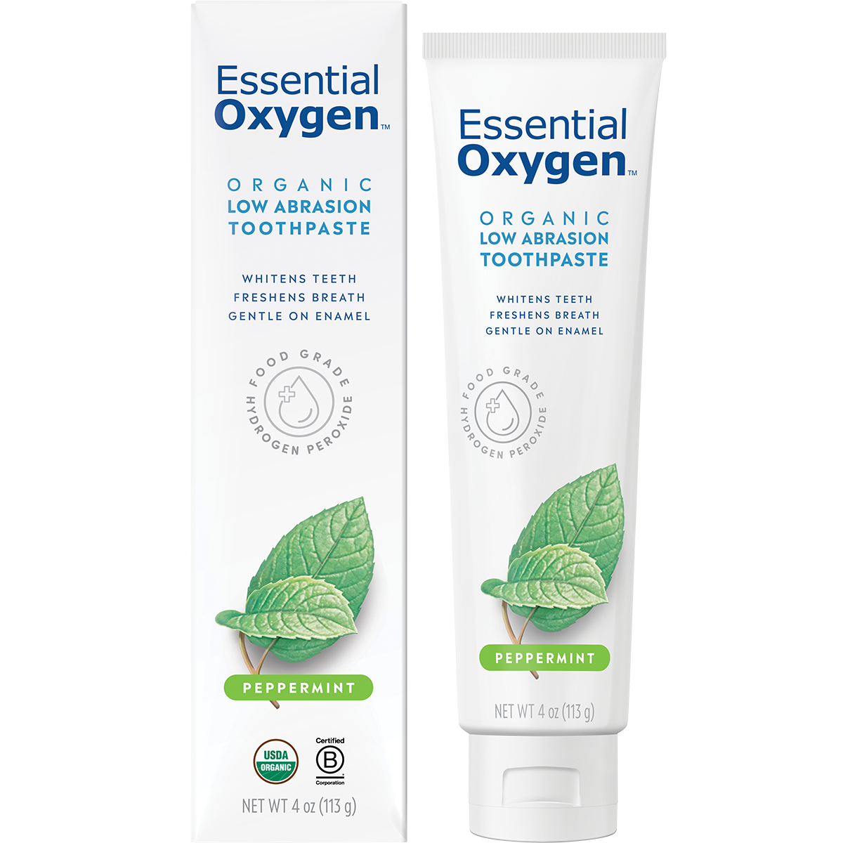 Essential Oxygen Toothpaste Peppermint 113g