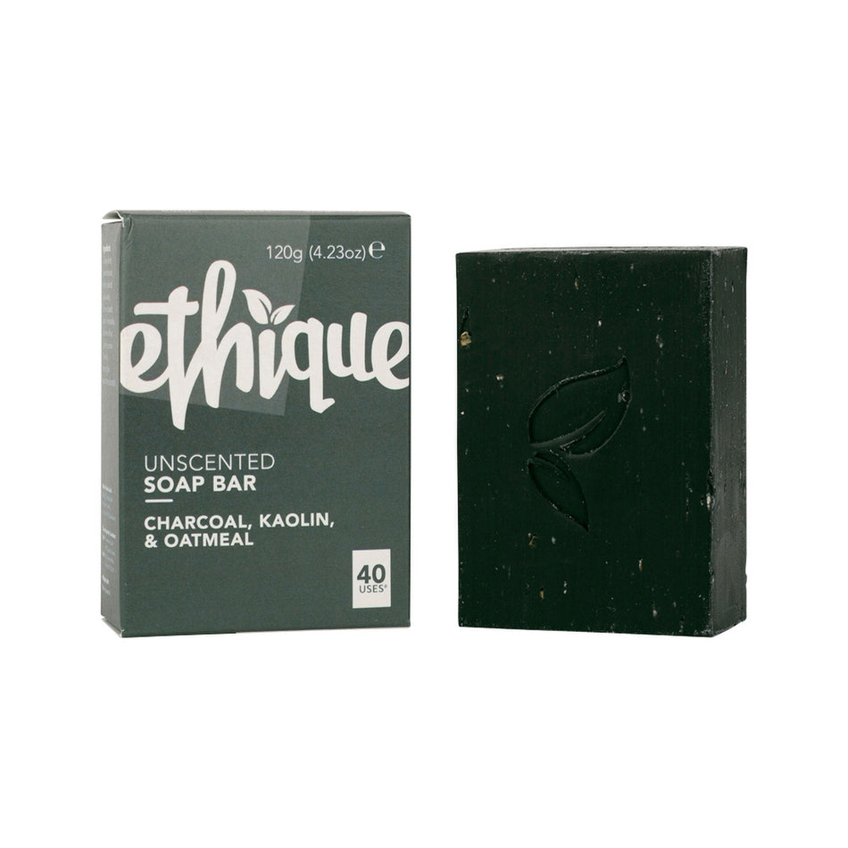 ETHIQUE Solid Bodywash Bar Charcoal, Kaolin & Oatmeal 120g
