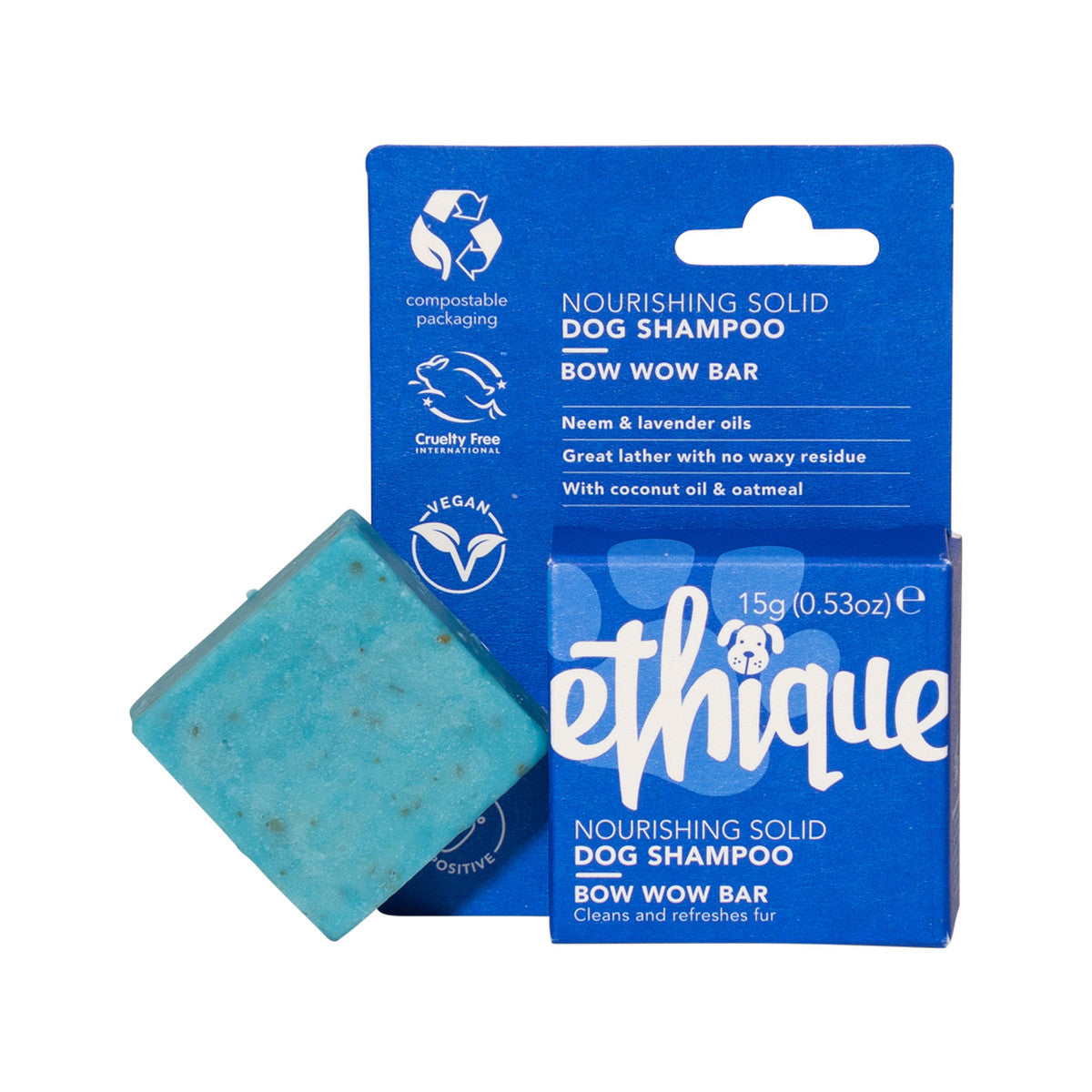 Ethique Dog Bar Shampoo Solid Bow Wow Bar 15g