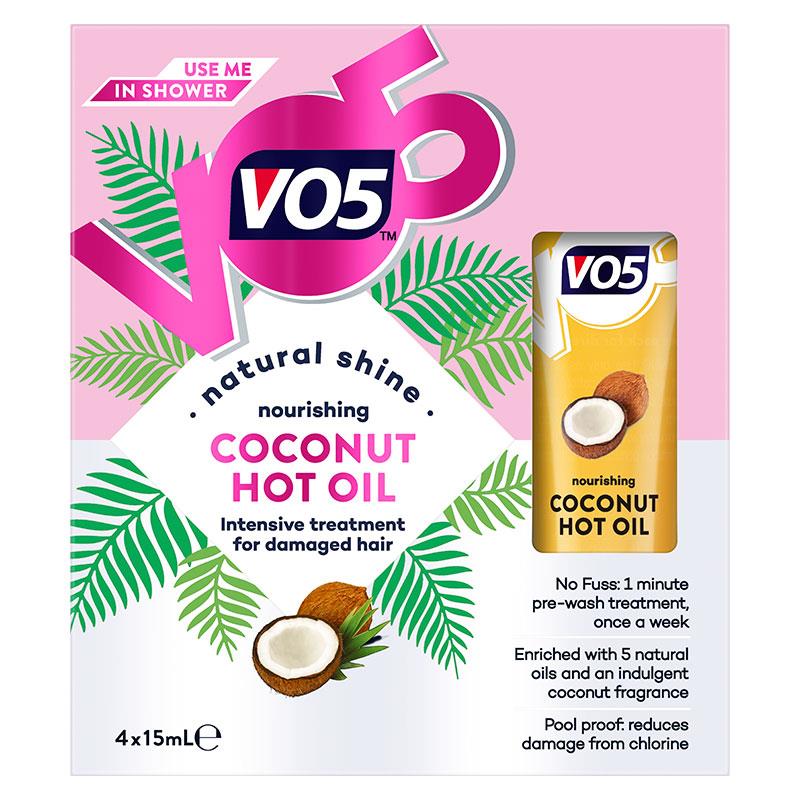 V05 Coconut Hot Oil 4x15ml Z6