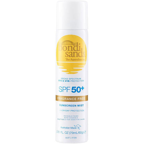 Bondi Sands SPF 50+ Fragrance Free Face Mist 60g
