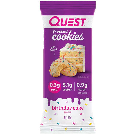 Quest Frosted Cookies Birthday Cake Twin Pack 50g