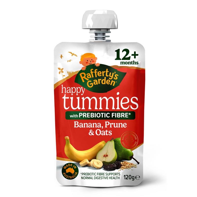 Raffetys Garden Tummy Banana Prune and Oats 120g Z6