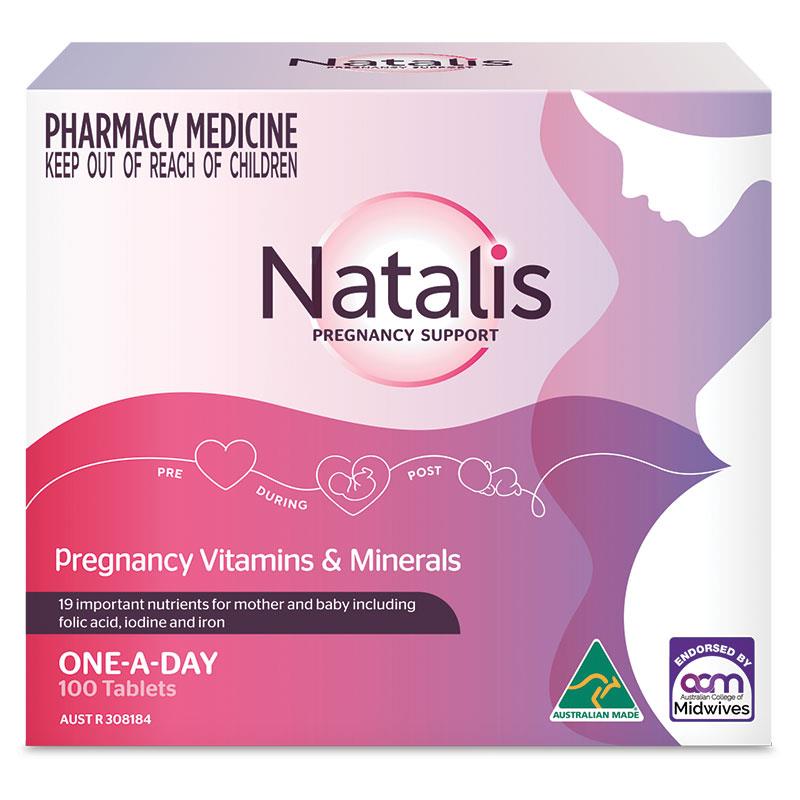 Natalis Pregnancy Support Multivitamin 100 Tablets