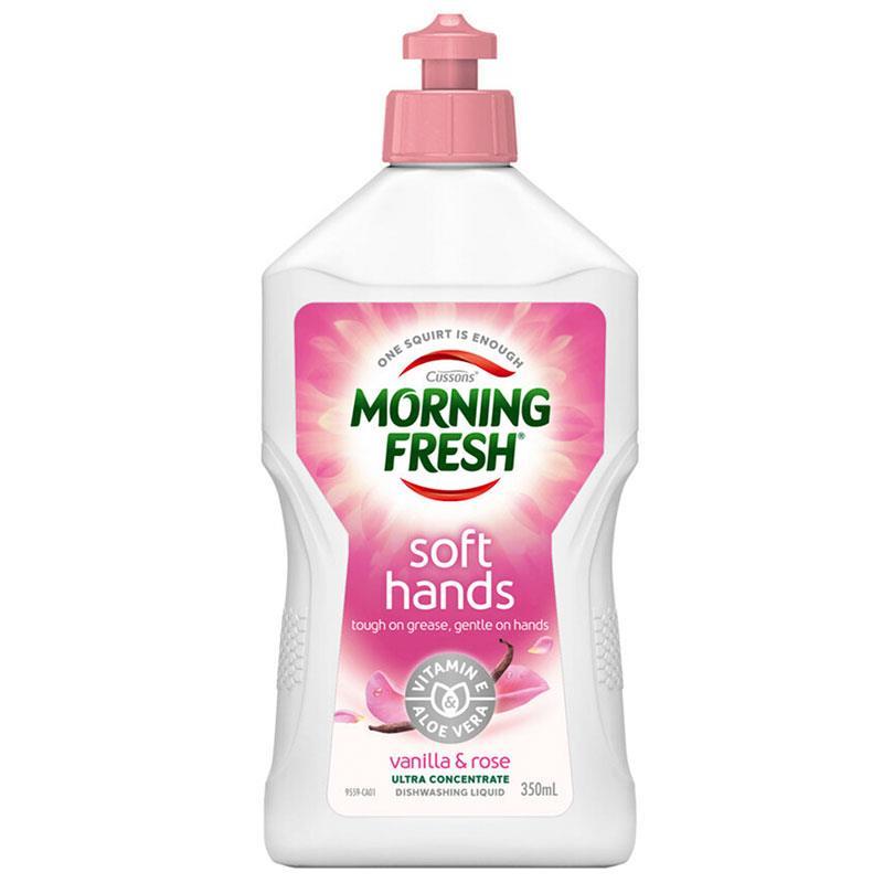 Morning Fresh Dishwashing Liquid Soft Hands Vanilla & Rose 350ml
