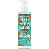 FAITH IN NATURE Hand & Body Lotion Hydrating Coconut 400ml