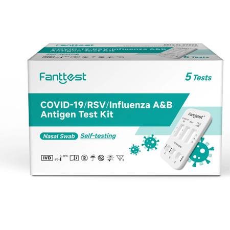 Fanttest Plus Rsv A/b Covid19 Test 5 Pack