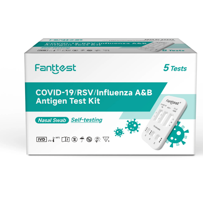 Fanttest Plus Rsv A/b Covid19 Test 5 Pack