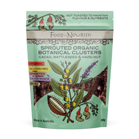 Food to Nourish Clusters Cacao Wattleseed 250g