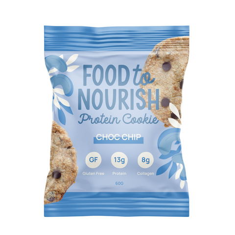 Food to Nourish Protein Cookie Choc Chip 60g (Pack of 12)