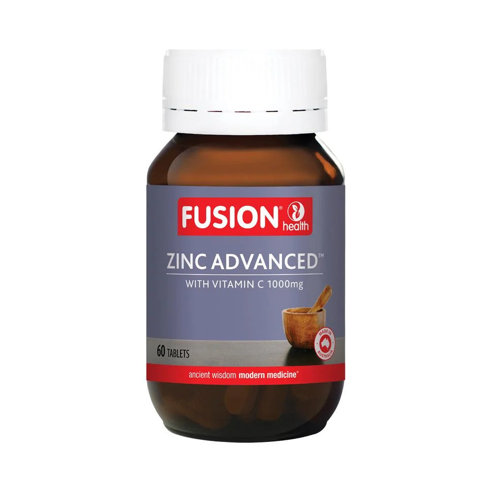 Fusion Health Zinc Advanced With Vitamin C 1000mg 60t