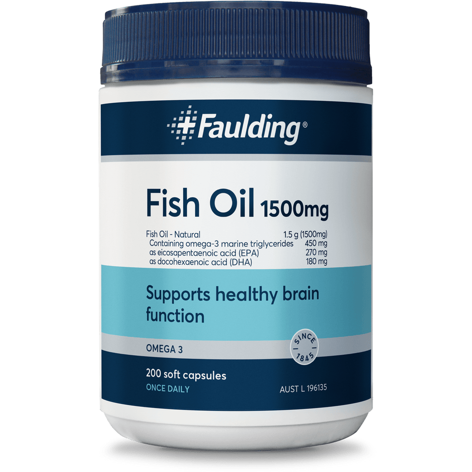 Faulding Fish Oil 1500mg Soft Gel 200 Caps