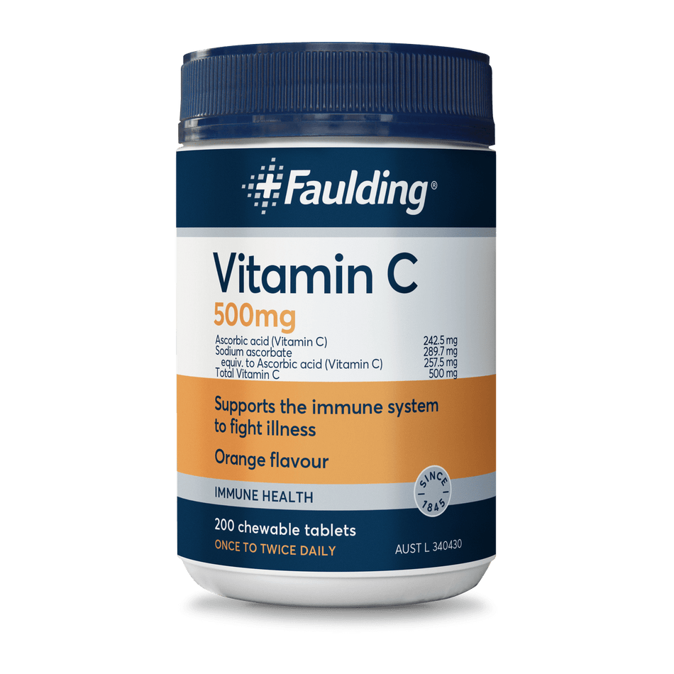 Faulding Remedies Vitamin C 500mg Chewable 200 Tabs