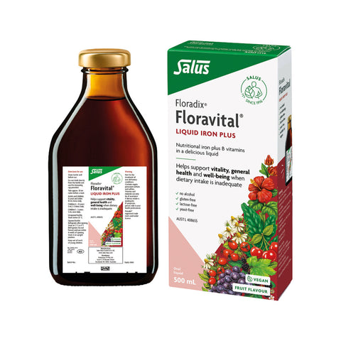 Floradix (by Salus) Floravital (Liquid Iron Plus) Oral Liquid Vegan 500ml