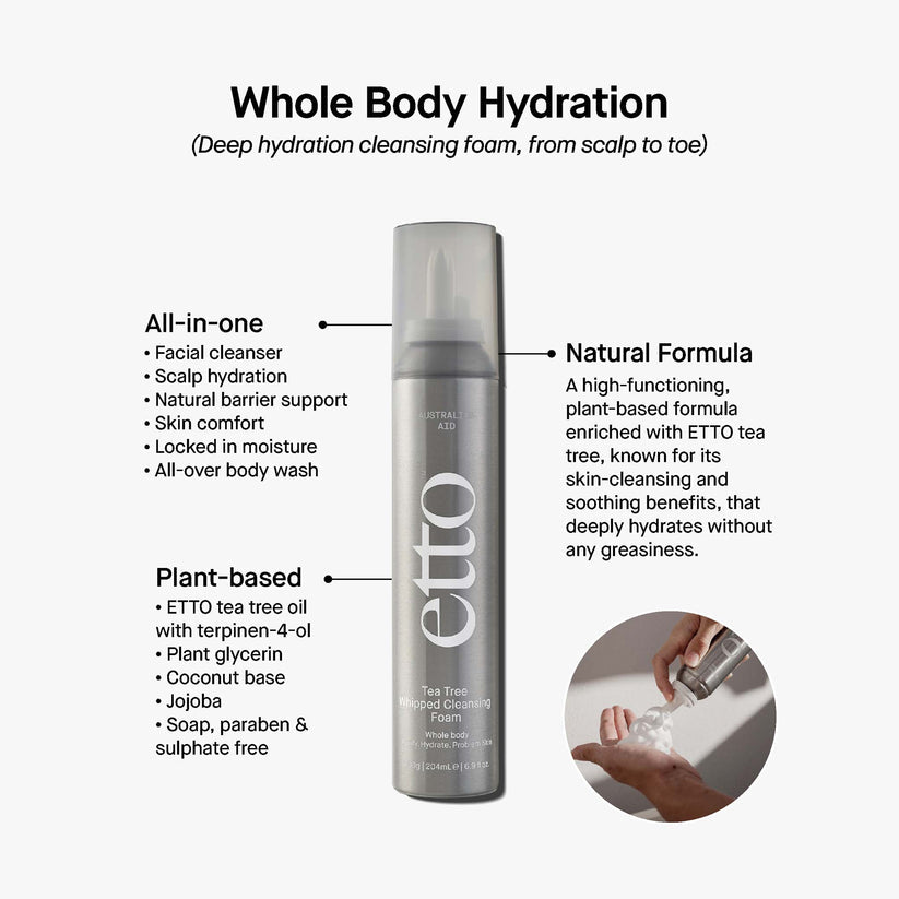 Etto Australia Tea Tree Whipped Cleansing Foam 200g