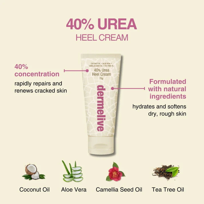 Dermelive 40% Urea Heel Cream 75g