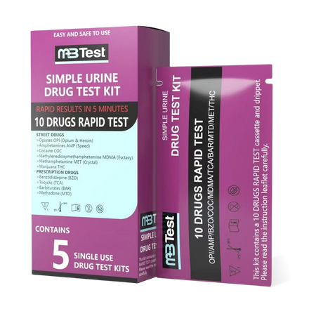 MBTest 10 Drugs Urine Test Kit 5 Pack