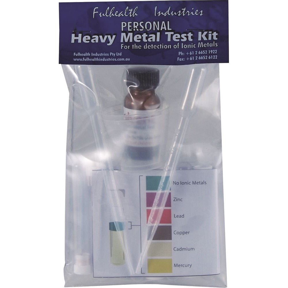Fulhealth Industries Practitioner Personal Heavy Metal Test Kit x 8 Pack