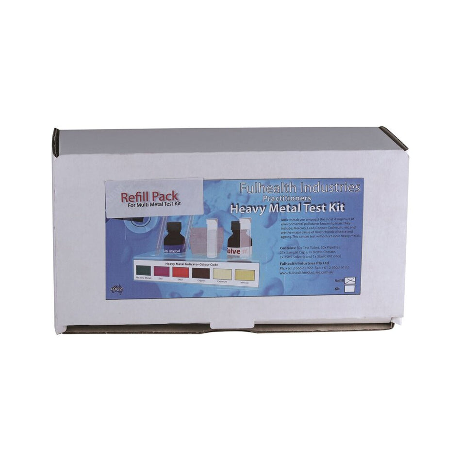 Fulhealth Industries Practitioner Practitioners Heavy Metal Test Kit Refill x 50 Pack