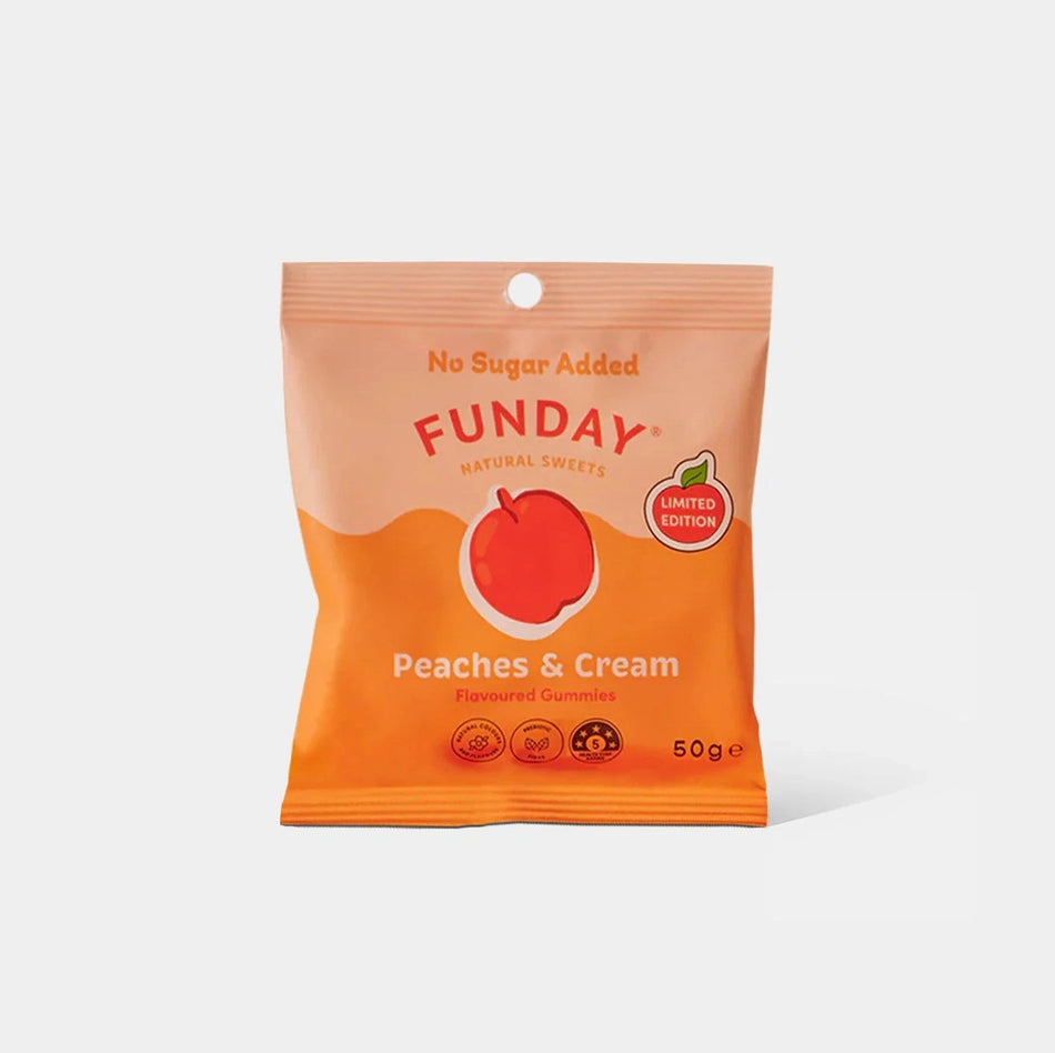 FUNDAY Peaches & Cream Gummies 50g