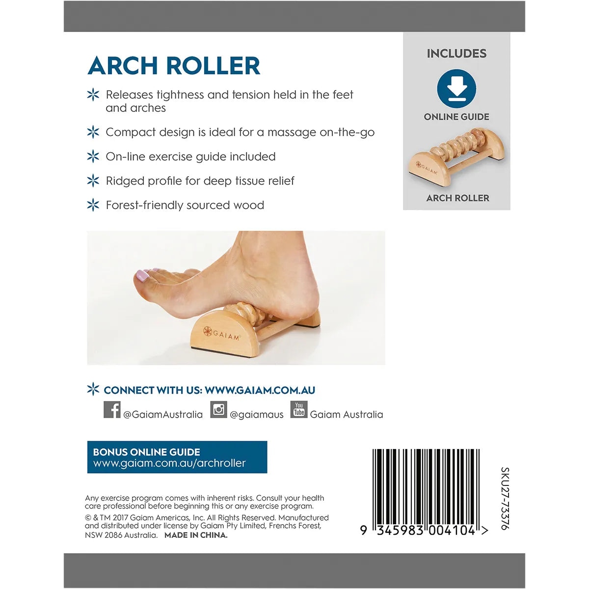 GAIAM Natural Health Arch Roller