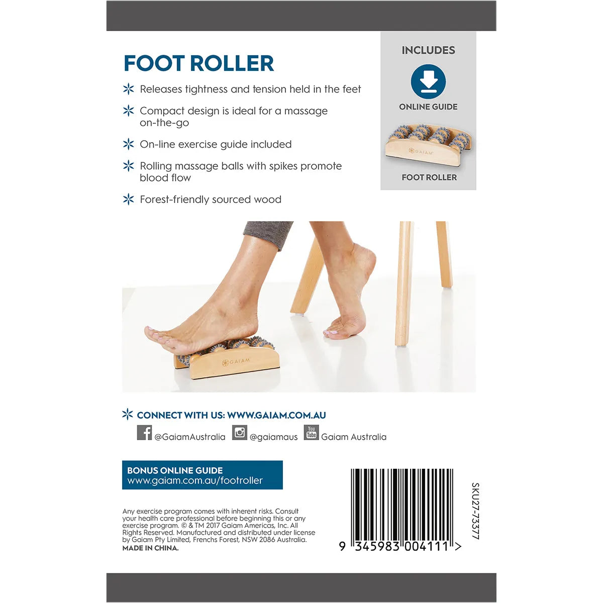 GAIAM Natural Health Foot Roller