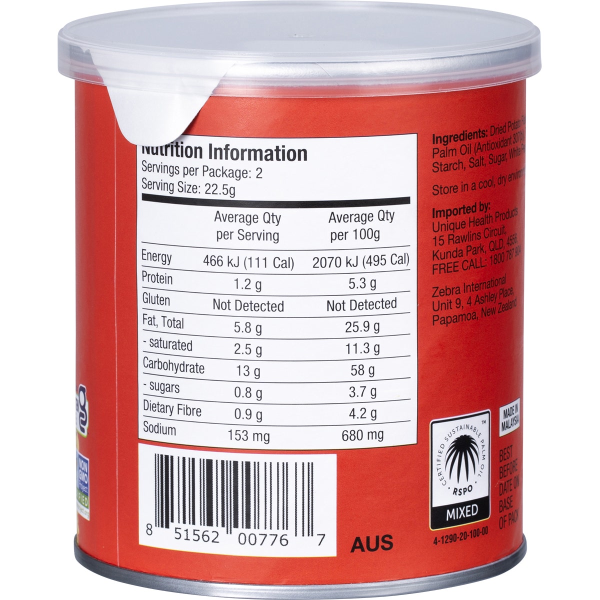 The Good Crisp Company Potato Crisps Classic Original 12x45g