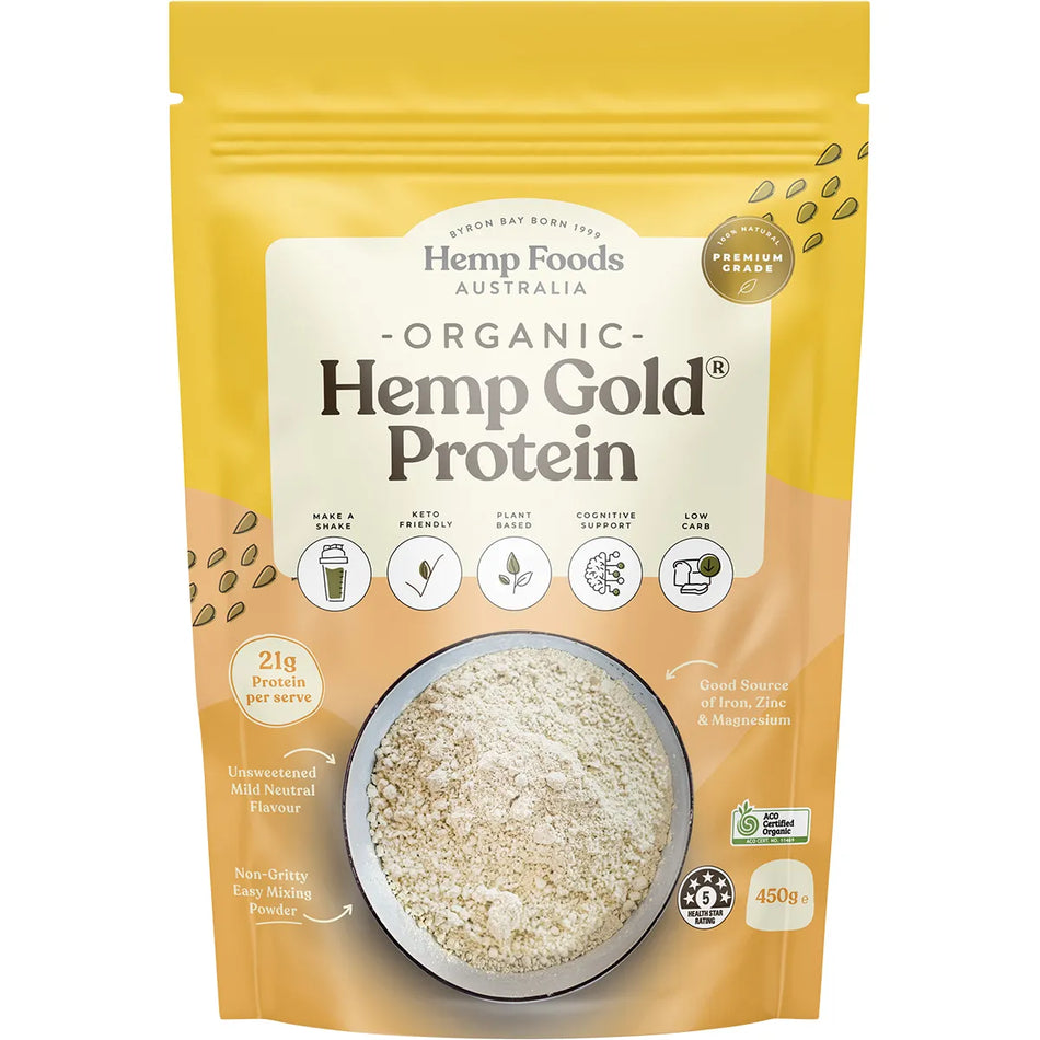 ESSENTIAL HEMP Organic Hemp Gold Protein Contains Omega 3, 6 & 9 450g