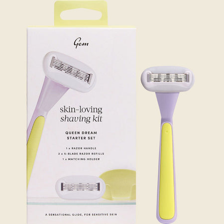 Gem Skin-Loving Shaving Kit Queen Dream Starter Set 1pk