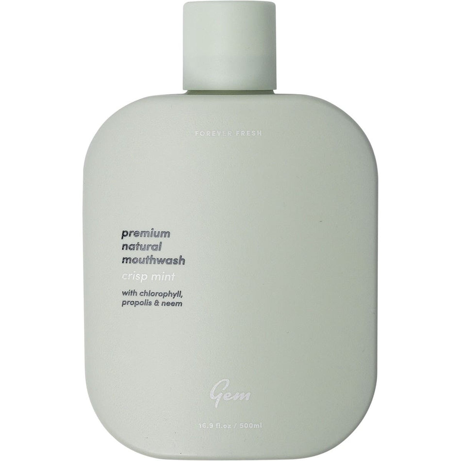 GEM Mouthwash - Premium Natural Crisp Mint 500ml