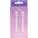 GEM Electric Toothbrush Replacement Heads Rose 2pk