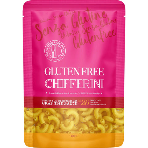 THE GLUTEN FREE FOOD CO. CHIFFERINI Gluten Free Pasta 210g