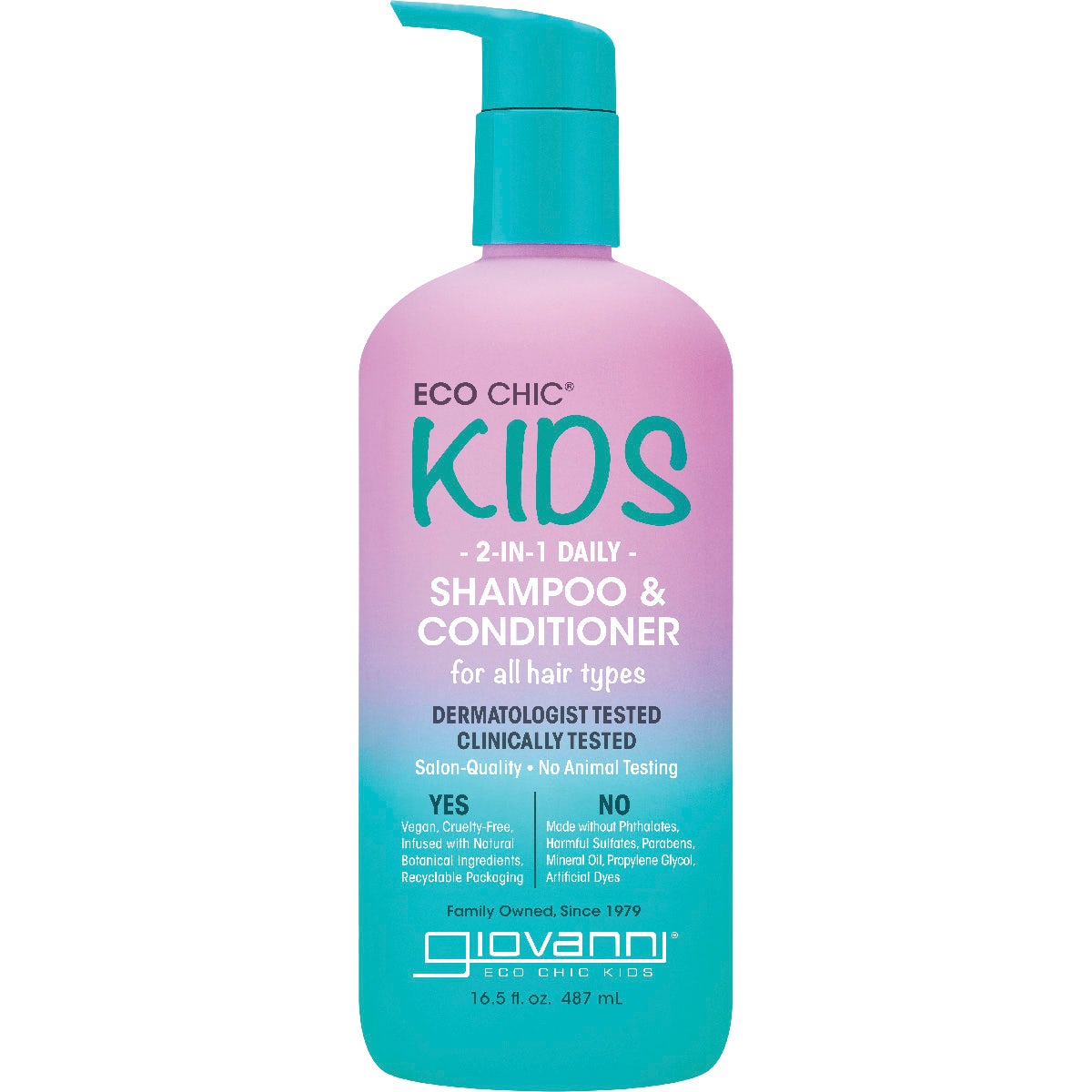 Giovanni Eco Chic Kids 2-in-1 Daily Shampoo & Conditioner 487ml