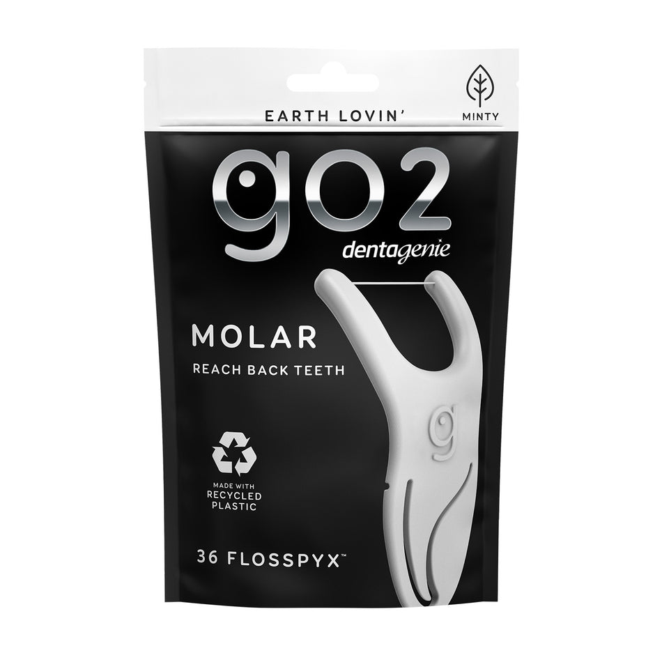 GO2 Dentagenie MOLAR Flosspyx Minty 36pk