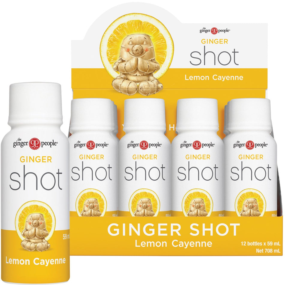 THE GINGER PEOPLE Ginger Shot Lemon & Cayenne 60ml 12PK