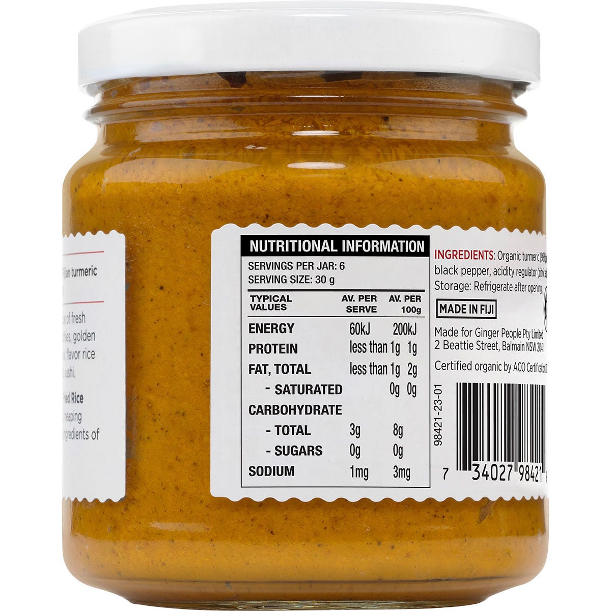 THE GINGER PEOPLE Turmeric Paste 6x190g